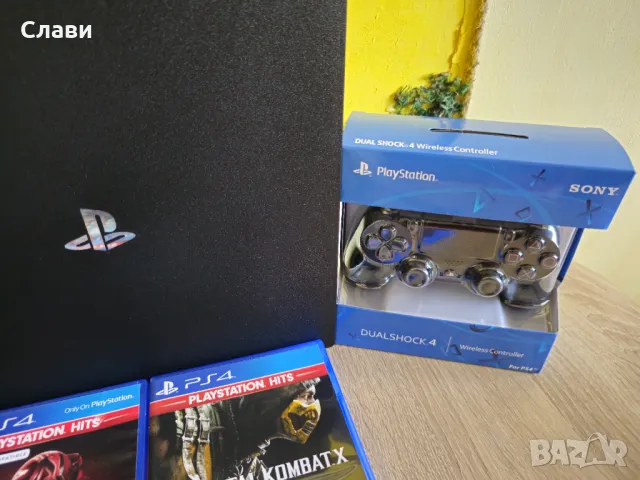 PlayStation 4 PRO 1TB PS4 ПС4 ПРО+2 Нови Джойстика+4 Игри+Гаранция, снимка 6 - PlayStation конзоли - 47069199