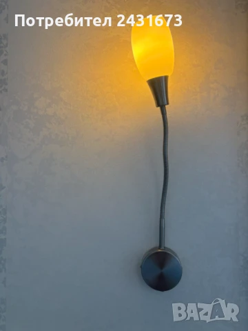 Стенна нощна лампа аплик, снимка 8 - Лампи за стена - 51135988