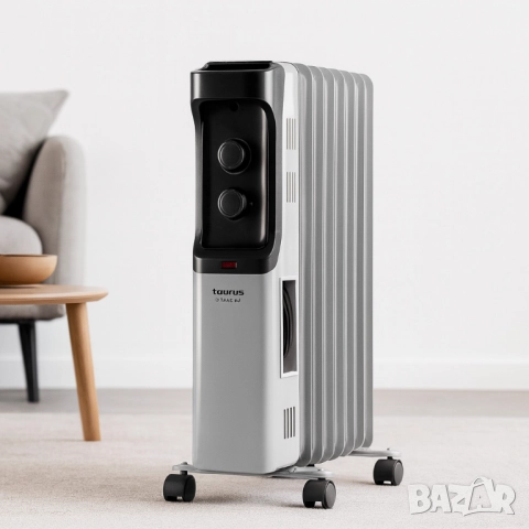 Маслен радиатор с термостат, TAURUS - 1500W -35% отстъпка, снимка 4 - Друга електроника - 52012829