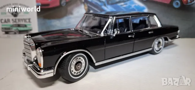 Mercedes 600 W100 1963 - мащаб 1:24 на Welly моделът е нов в кутия, снимка 12 - Колекции - 49871250