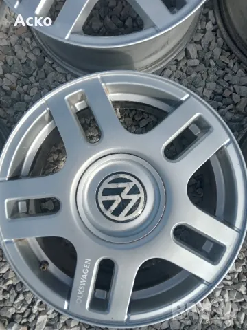 5x100..16цола 6.5j ET42 volkswagen , снимка 4 - Гуми и джанти - 47577935