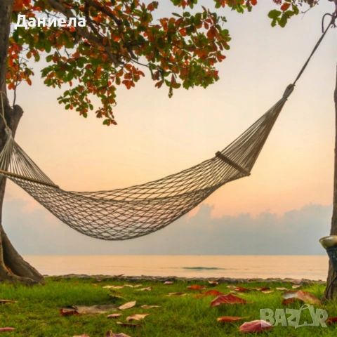 Въжен хамак - идеален кът за релакс, снимка 5 - Градински мебели, декорация  - 53891448