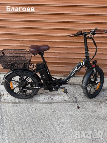 Електрически велосипед Fafrees F20 Folding Electric Bike, 20 инча, 250 W, 36 V, 15 Ah, Черен