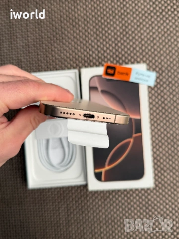100% Battery 🔋  iPhone 16 Pro Лизинг от 30€/мес Desert Titanium❗️128GB НОВ❗️, снимка 6 - Apple iPhone - 53984794