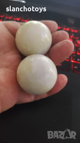 Релаксиращи Baoding топки /топчета от обсидиан,30мм, снимка 3 - Гривни - 46229241