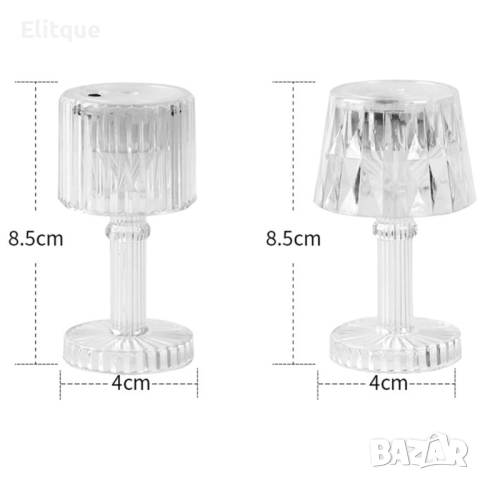 Мини LED нощна лампа с бутон за самозахранване на батерията, 8.5 см. НАЛИЧНА В ДВА ВАРИАНТА: С Трапе, снимка 4 - Други стоки за дома - 52820158