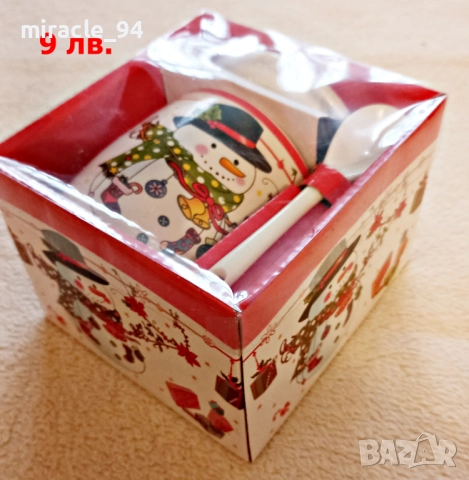 Коледни свещи, топки, чорапи, чаши и кутийки, снимка 8 - Коледни подаръци - 52583985