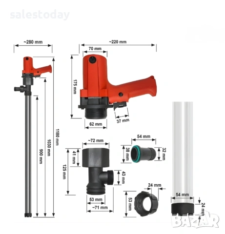 Помпа за масло електрическа, 700W, 220V, снимка 3 - Аксесоари и консумативи - 42969897