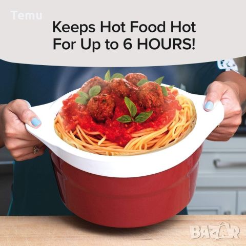 Голяма Термо кутия от неръждаема стомана запазва храната гореща или студена за 6 ч. ИЗОЛИРАН, ЗА ДА , снимка 4 - Кутии за храна - 45674711