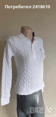 POLO Ralph Lauren Cable Pima Cotton  Size S  НОВО!  ОРИГИНАЛ! Дамски Пуловер!, снимка 7 - Блузи с дълъг ръкав и пуловери - 52547431