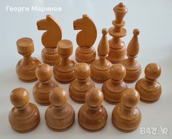 Дървени фигури за шах (не са комплект), снимка 3 - Шах и табла - 46317641
