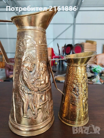 Уникални релефни месингови кани , снимка 3 - Декорация за дома - 54056456