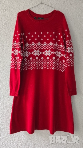 Дамска Коледна рокля размер Л-ХЛ, снимка 5 - Рокли - 52092812