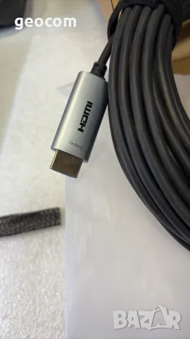 AТZebe Fiber Optic Cable HDMI to HDMI кабел (14m,4K@60Hz HDR,18Gbps,HDCP2.2,ARC), снимка 5 - Кабели и адаптери - 49540438