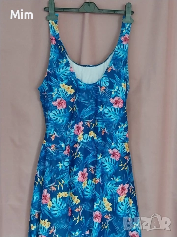 4XL Бански рокля син на цветя , снимка 5 - Бански костюми - 54130316