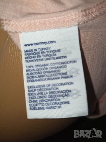 Tommy Hilfiger S- Тениска в коралов цвят , снимка 6 - Тениски - 46369631