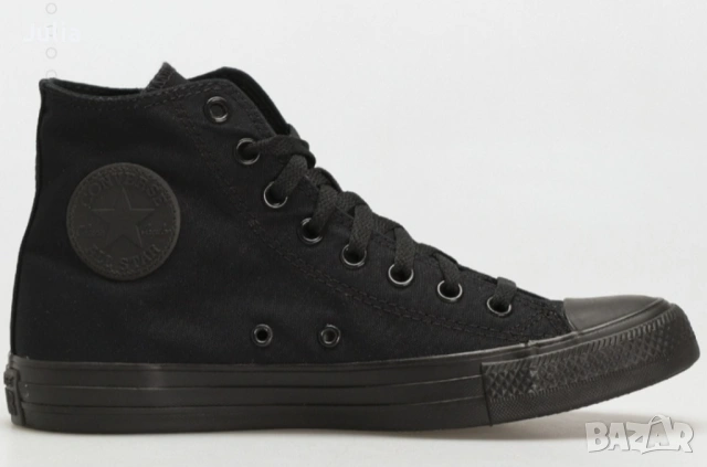 Маратонки Converse Chuck Taylor All Star Hi Total Black, снимка 2 - Маратонки - 54246243