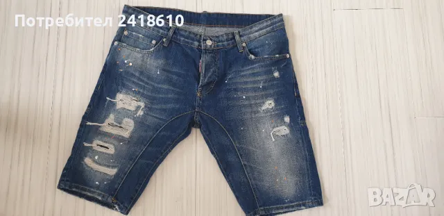 Dsquared2 Italy Short Jeans Mens Size 48 - 33 ОРИГИНАЛ! Мъжки Къси Дънкови Панталони!, снимка 8 - Къси панталони - 49497298