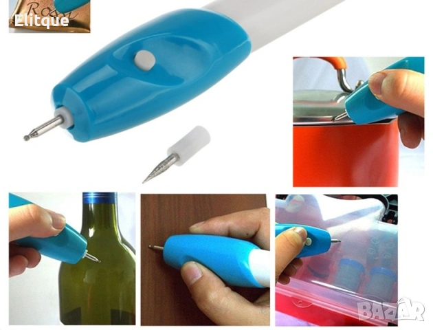 Писалка за гравиране – работа с AA батерия ✍️, снимка 2 - Друга електроника - 53252829