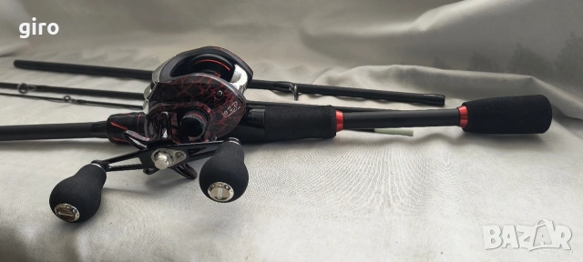 Ултра лайт карбонов спининг 180см. комплект с байткаст макара, снимка 4 - Въдици - 53861476