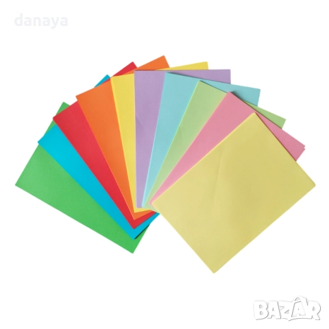6016 Цветна копирна хартия, 10 цвята, 100 листа, А4, 80гр., снимка 3 - Ученически пособия, канцеларски материали - 51628205