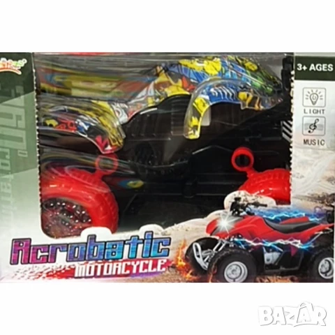 Акробатичен мотор с музика и светлини – за безброй каскади и забавления, снимка 3 - Коли, камиони, мотори, писти - 51063497