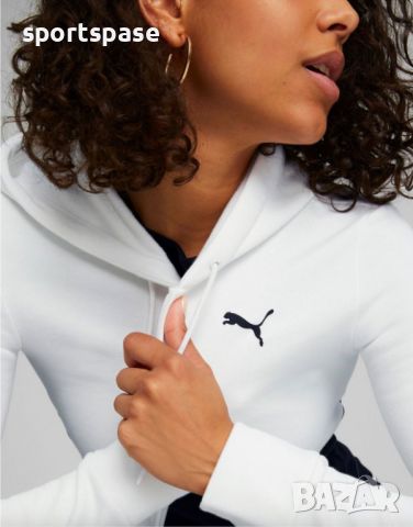 PUMA Classic Hooded Full-Zip Tracksuit White/Black, снимка 2 - Спортни екипи - 46712692