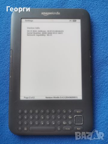 четец Kindle 3 Gen., снимка 5 - Електронни четци - 46162619