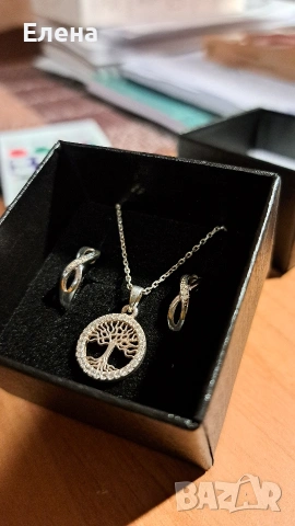Сребърни комплекти проба 925, снимка 3 - Колиета, медальони, синджири - 53302058