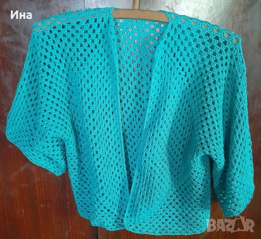 Ръчно плетена дамска жилетка , снимка 5 - Жилетки - 50772785