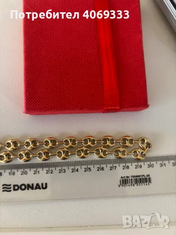 Златен синджир бобени зърна като нови 28.28гр 14к, снимка 7 - Колиета, медальони, синджири - 49874218