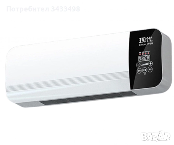 Модерна печка за стенен монтаж,за студено и топло,с двойно предназначение,LED дисплей, снимка 2 - Отоплителни печки - 51865058