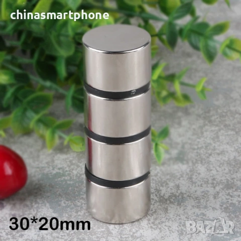 Неодимов магнит 30x20mm N54 супер мощен 4100 – 4700 Gs 27гр  | moqtmagazin.com, снимка 3 - Други инструменти - 53284875