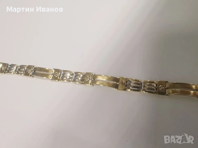 Златна мъжка гривна 2, снимка 4 - Гривни - 51879078
