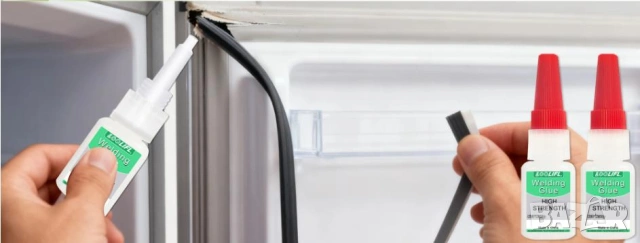 Специално Маслено Лепило за Хладилник Фризер Уплътнение Антифриз Лепило Пластмаса Гума Студ Лед -80°, снимка 2 - Хладилници - 53334418