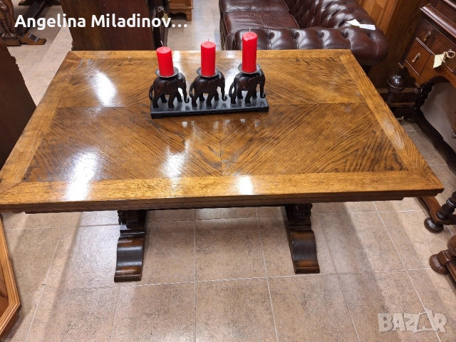 УНИКАТ! Маса за трапезария с богата дърворезба 