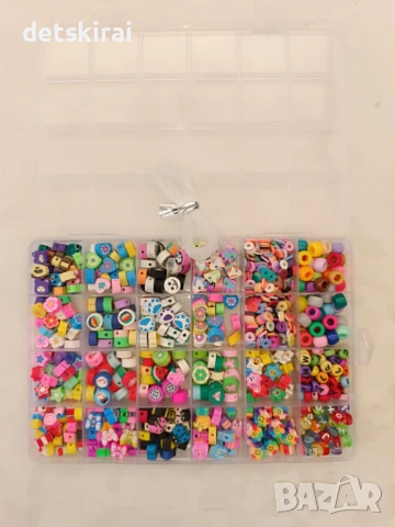 Арт сет за гривнички с маниста Фимо, снимка 4 - Колиета, медальони, синджири - 50943926