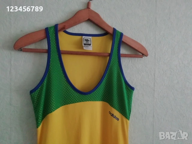 Brazil Brasil Adidas Fifa World Cup 2006 оригинална дамска рокля Бразилия спортна Футбол , снимка 4 - Рокли - 53353478