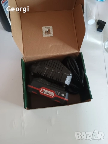 батерия 2А + зарядно parkside ползвана малко