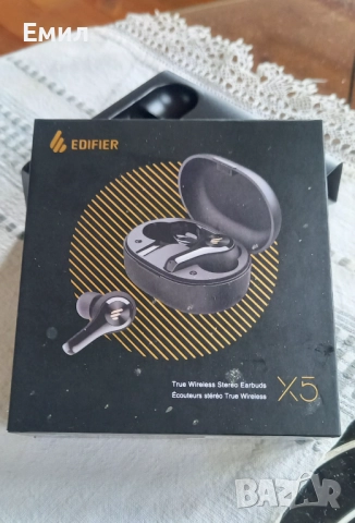 Безжични слушалки Edifier - X5 Lite, TWS, черни