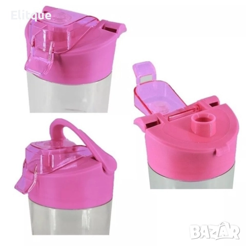 Преносима електро бутилка за шейкове, смутита и блендиране на плодове, снимка 3 - Блендери - 52864105