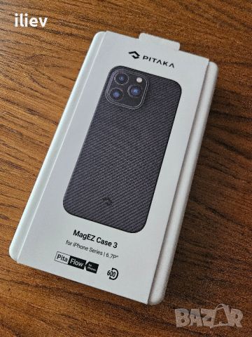 Pitaka MagEZ 3 600D Aramid Fiber MagSafe Case за Iphone 14 pro max, снимка 1 - Резервни части за телефони - 46227732
