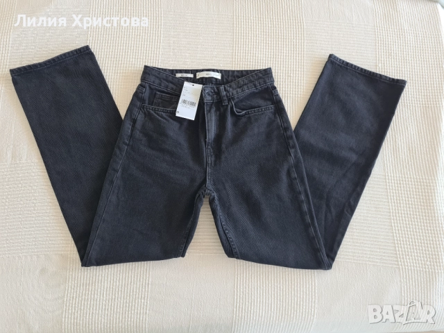 Нови черни дънки Mango, снимка 3 - Дънки - 51533501