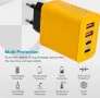 120W 4Ports 2хUSB 2хTypeC Super Quick Charger PD Phone Charging Adapter For Iphone Huawei Xiaomi .., снимка 1