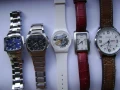 Продавам 5 броя кварцови часовници Breil,Swatch,TCM,Curren, снимка 1