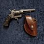 Револвер от 1860/70. Много красив щифтов пистолет, Оръжие от Белгия, колекционерски подарък за мъж, снимка 1
