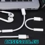 Преходник от USB Тип C към 3,5 мм AUX жак адаптер за слушалки Usb-C към 3 5 мм жак HiFi аудио jack, снимка 12