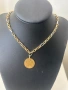 Златен ланец14к с монета висок карат 21.65к, снимка 7
