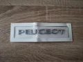 сребрист надпис Peugeot нов стил малък размер, снимка 4