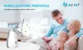 AU YAT Ултразвуков преносим Mesh Инхалатор,USB-C акумулаторен/3 маски/ултра тих <30dB/2 скорости, снимка 4